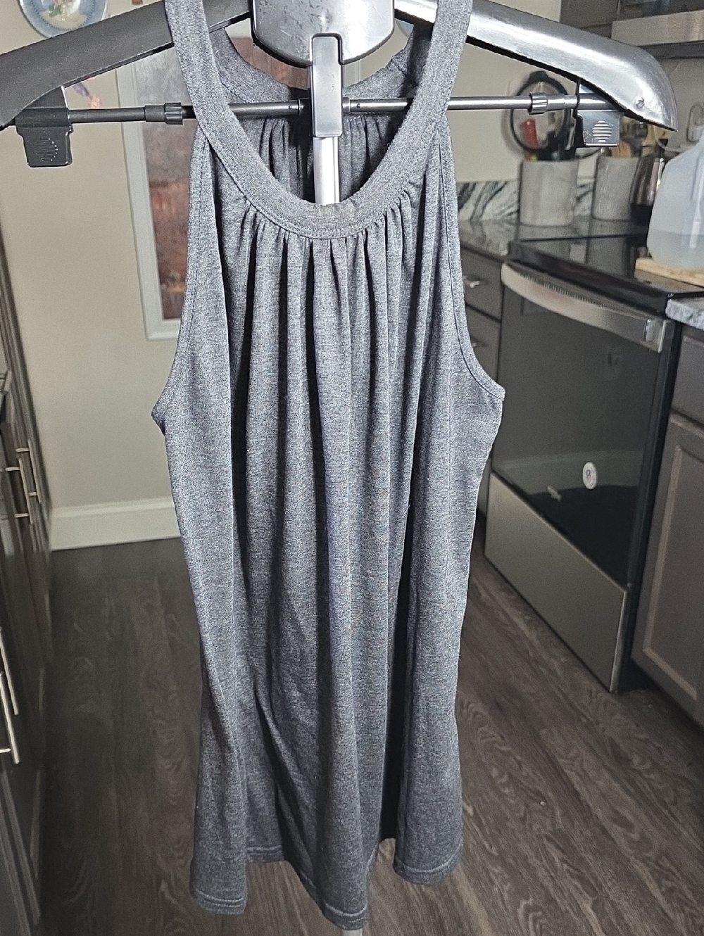 Women's Gray Racerback Tank Top - Unbranded